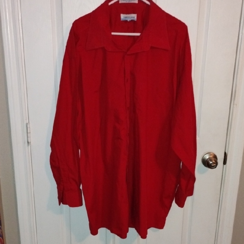 Valenti Uomo Men's Red Dress Shirt